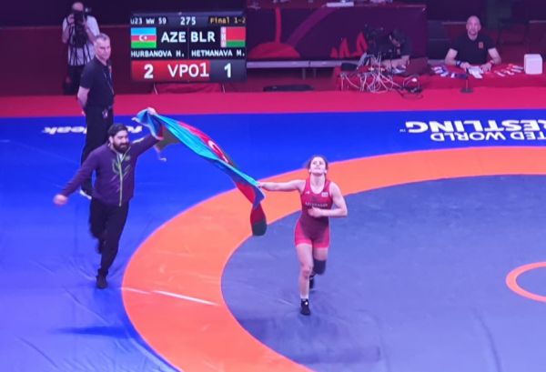 Azerbaijani female wrestler crowned European champion in Serbia