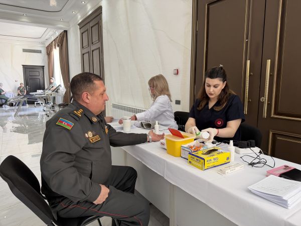 Military Institute named after Heydar Aliyev hosts a blood donation campaign