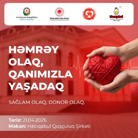Hacıqabul Quşçuluq Şirkətində könüllü qanvermə aksiyası keçiriləcək