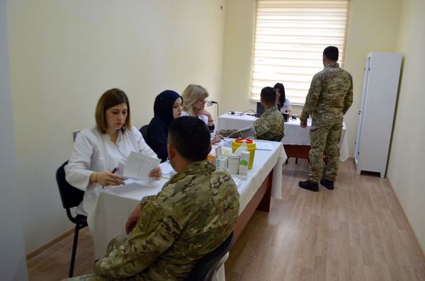 Special Forces hold a blood donation campaign