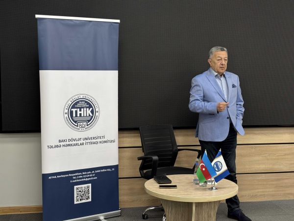 BDU-da "Professor Nəsir İmanquliyev dərsləri": - Əməkdar jurnalist Elçin Şıxlı ilə görüş
