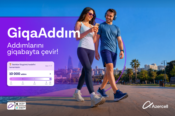 Azercell дарит гигабайты за пройденные шаги в рамках кампании “GiqaAddım”