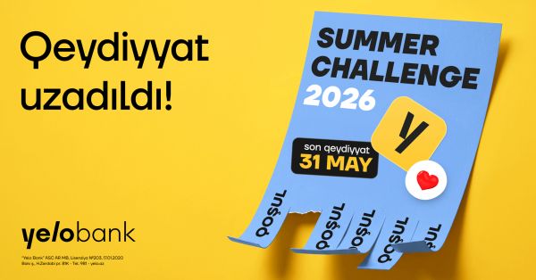 Yelo Bank продлевает регистрацию на программу стажировки «Summer Challenge 2026»!