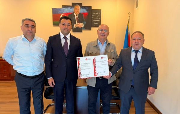FHN-in Sənayedə İşlərin Təhlükəsiz Görülməsi və Dağ-Mədən Nəzarəti Dövlət Agentliyinin nüfuzlu beynəlxalq sertifikatı yenilənib