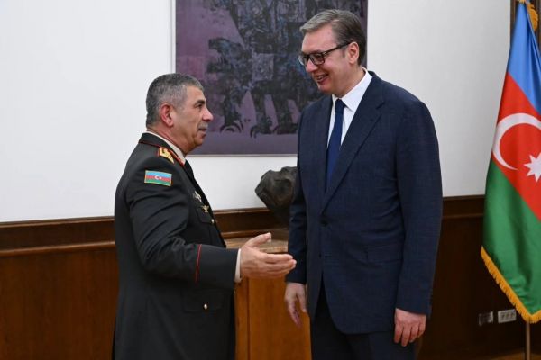 Президент Республики Сербия принял министра обороны Азербайджана