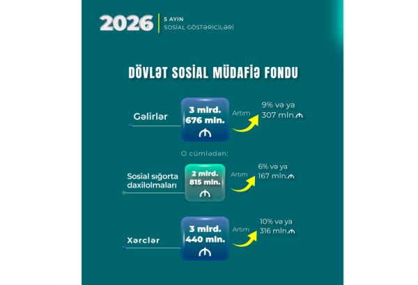 DSMF-nin bu ilin 5 ayı üzrə gəlir və xərcləri açıqlanıb