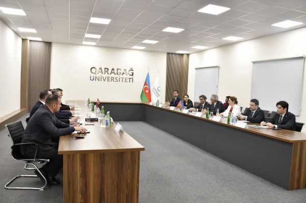 Başkent Universiteti və TİKA Bakı Proqram Koordinatorluğunun nümayəndə heyəti Qarabağ Universitetində səfərdə olub