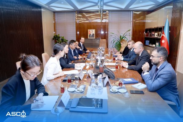ASCO-da Asiya İnfrastruktur İnvestisiya Bankının nümayəndə heyəti ilə görüş keçirilib