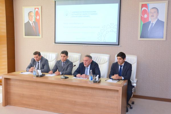 Qəbələ şəhərində sahibkarlarla görüş keçirilib