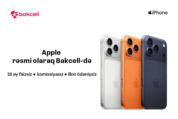 Apple məhsullarını rəsmi olaraq Bakcell Shop-da əldə et!