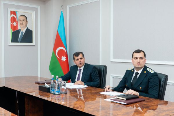 Ədliyyə nazirinin müavini videoqəbul keçirib