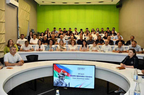 ADNSU-da 26 İyun – Silahlı Qüvvələr Gününə həsr olunmuş tədbir keçirilib