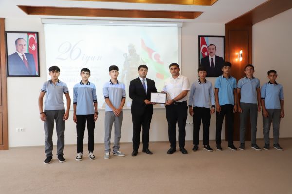 Neftçalada 26 İyun Silahlı Qüvvələr Günü münasibətilə tədbir keçirilib - FOTOLAR
