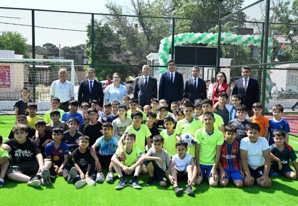 “Sağlam məhəllə” layihəsi çərçivəsində növbəti idman zonası istifadəyə verildi