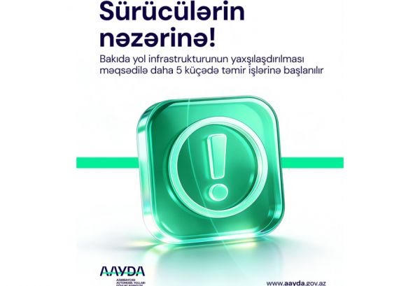 Bakının bəzi küçələrində təmir işlərinə başlanılır