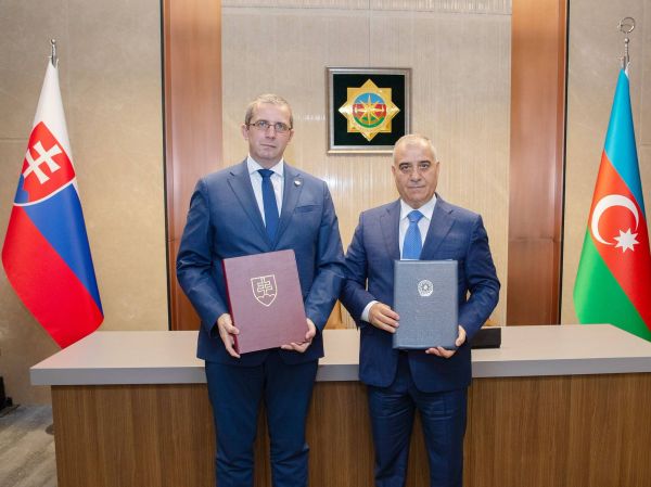 Azərbaycanla Slovakiya arasında məxfi məlumatın mübadiləsi və qarşılıqlı mühafizəsi haqqında Saziş imzalanıb