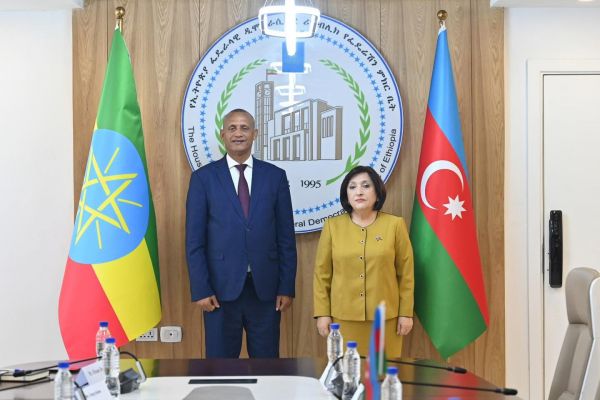 Sahibə Qafarova Efiopiya Federasiya Palatasının sədri ilə görüşüb
