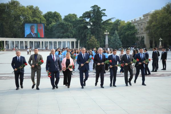Gəncədə “Heydər Əliyev məktəbi” layihəsinin üçüncü mərhələsinin açılış mərasimi keçirilib