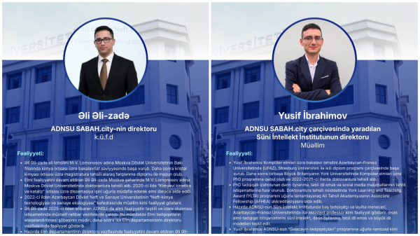 ADNSU-da SABAH.city üzrə yeni təyinatlar həyata keçirilib