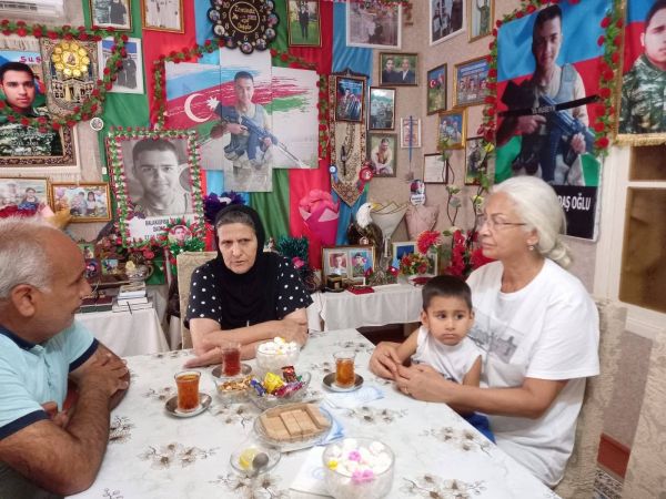 Şəhid Zamin Balakişiyevin ailəsi ziyarət edilib - FOTOLAR