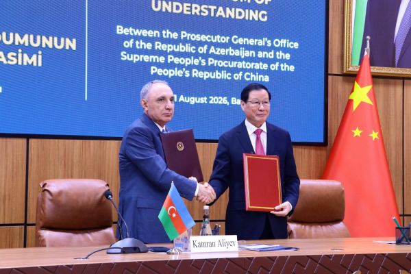 Azərbaycan və Çin prokurorluqları arasında Memorandum imzalanıb