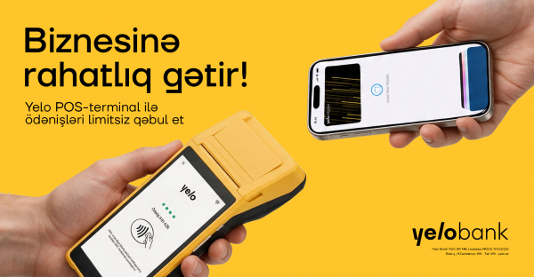 Accept unlimited payments with Yelo POS terminal!