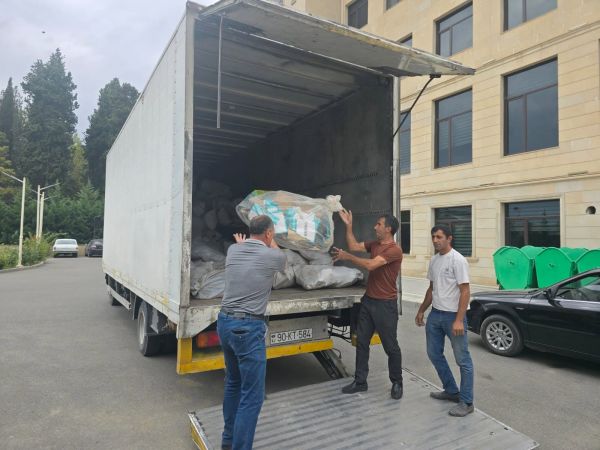 Tərtərdə toplanan kağız tullantıları Şamaxı regional “ASAN xidmət” mərkəzinə təhvil verilib