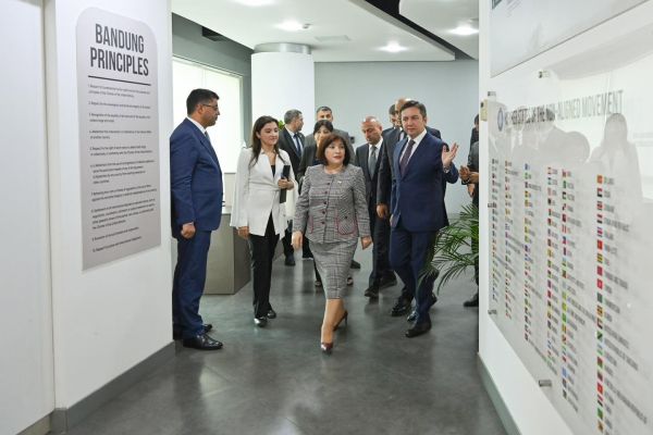 Sahibə Qafarova Qoşulmama Hərəkatının Gənclər Təşkilatının Baş Qərargahında çıxış edib
