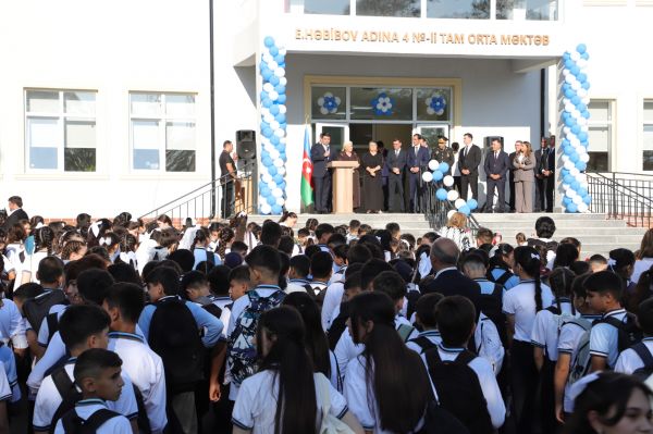 Neftçalada Bilik Günü qeyd olunub - yeni məktəb binası istifadəyə verilib - FOTOLAR