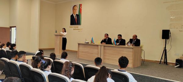 Neftçalada "Sülh aylığı" çərçivəsində "Sülhün qorunmasında cəmiyyətin rolu" mövzusunda maarifləndirmə tədbiri keçirilib