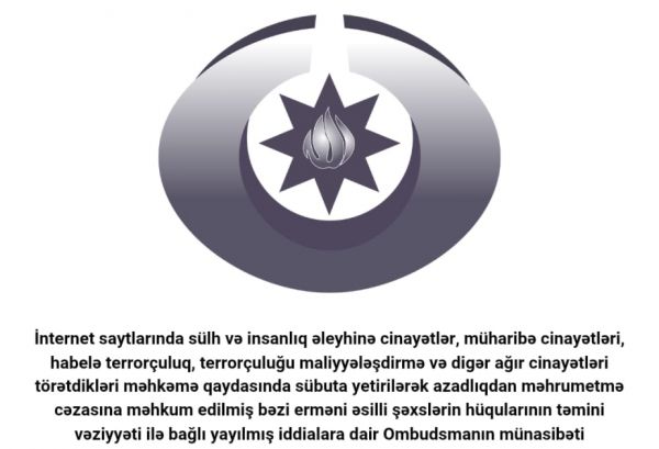 Erməniəsilli məhkumların hüquqları ayrı-seçkiliyə yol verilmədən təmin edilir - Ombudsman