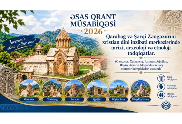 Qarabağ və Şərqi Zəngəzurun xristian dini mərkəzlərinin tədqiqinə qrant ayrılıb