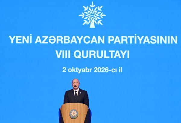 İlham Əliyev: Yeni Azərbaycan Partiyası Cənubi Qafqazın ən böyük siyasi qüvvəsidir