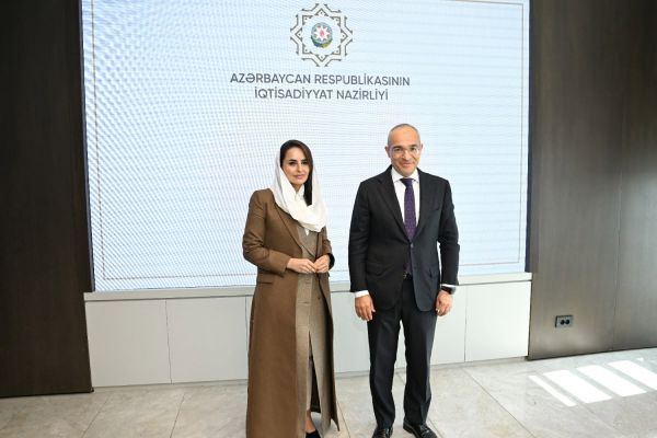 İqtisadiyyat naziri Rəqəmsal Əməkdaşlıq Təşkilatının Baş katibi ilə görüşüb
