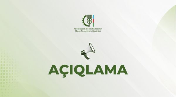 Nazirlikdən fermerlərin müraciətlərinə dair açıqlama