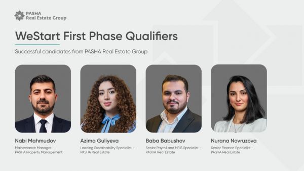 PAŞA Real Estate əməkdaşlarının 4 layihəsi “WeStart” proqramının növbəti mərhələsinə keçib