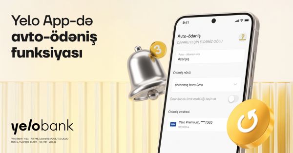 Автоплатёж уже доступен в приложении Yelo