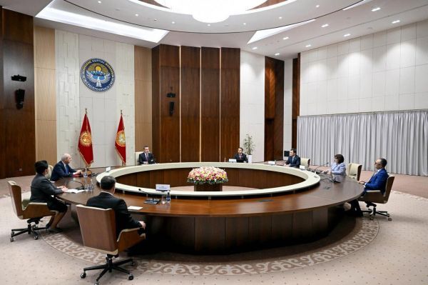 TÜRKPA-ya üzv dövlətlərin parlament sədrləri Qırğız Prezidenti ilə görüşüblər