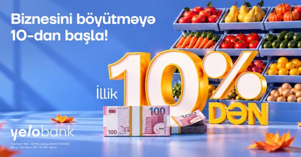 Микрокредит для предпринимателей до 100 000 манатов и льготный период до 12 месяцев!
