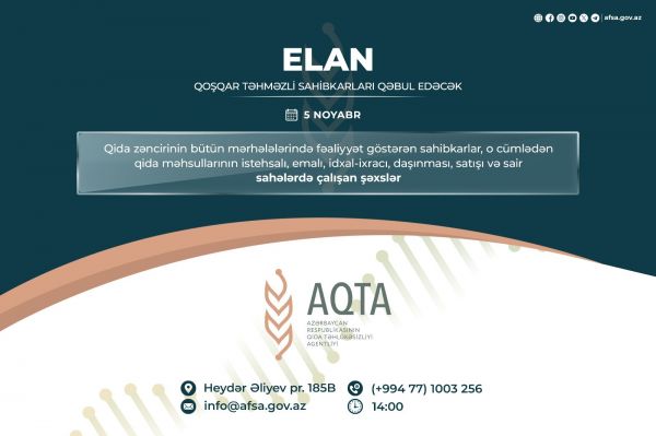 Qoşqar Təhməzli sahibkarları qəbul edəcək