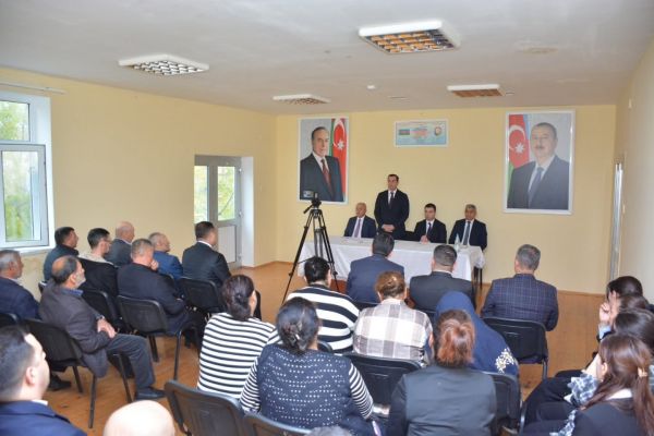 Muğanlı kənd sakinləri ilə görüş keçirilib